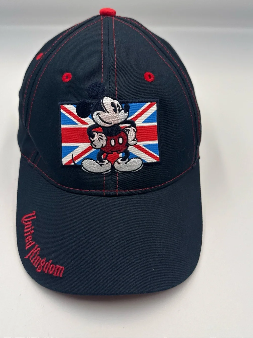 Disney Parks Epcot UK United Kingdom flag Mickey Hat 2002 NEW